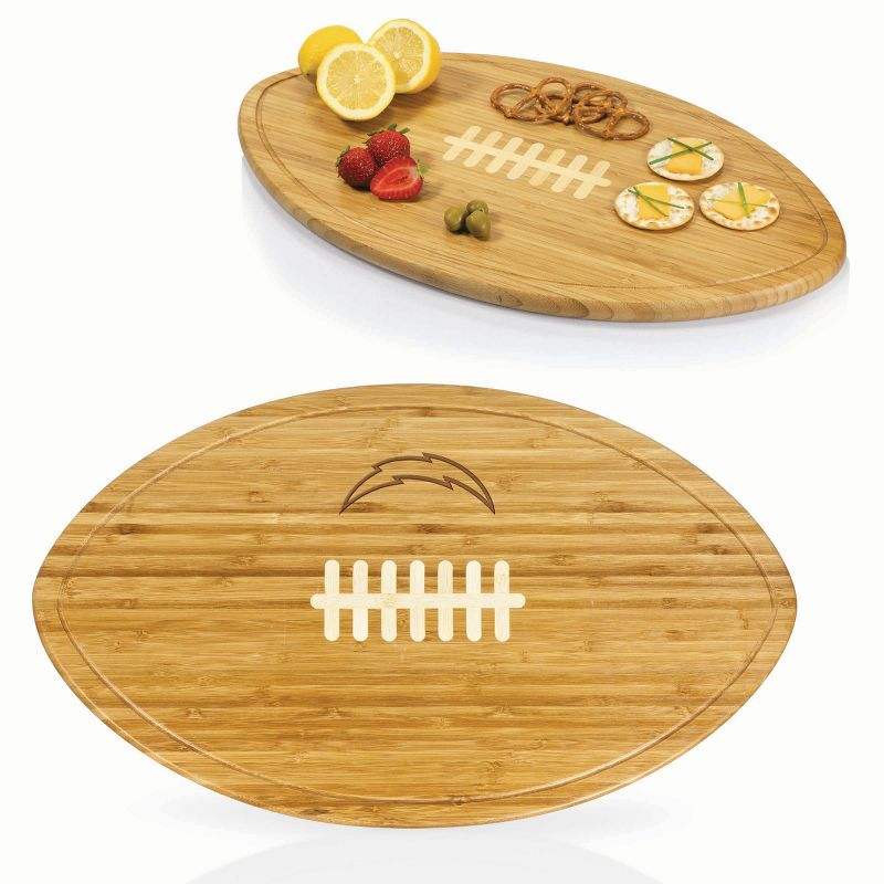 Picnic Time NFL Team Kickoff Bamboo Cutting Board Serving Tray, 3 of 5