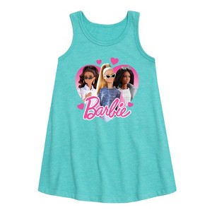 - Barbie - Valentine's Day Graphic Sleeveless Aline Dress - 1 of 2