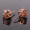 Rose Gold Plated Crystal Stud Earrings, Royal Journey Eternity Design - 4 of 4