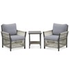 Buenhomino Patio Furniture Wicker Outdoor Conversation Set - 4 of 4