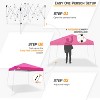 EAGLE PEAK Slant Leg Pop-up Canopy Tent Easy One Person Setup Instant Outdoor Beach Canopy Folding Portable Sports Shelter - 2 of 4