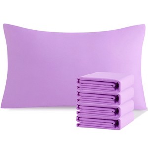 Brushed Microfiber Pillowcases, Super Soft Pillowcases with Envelope Closure - NTBAY - 1 of 4