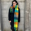 Sprigs Extra Long Checkered Fringe Scarf - 3 of 4