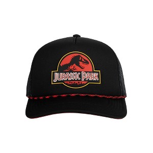 Jurassic Park Logo Black Trucker Hat - 1 of 4