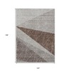 Gray Silver And Taupe Geometric Washable Indoor Outdoor Area Rug - 3 of 4