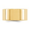 Black Bow Jewelry 10mm 10K White or Yellow Gold Lightweight Flat Standard Fit Band - 2 of 4