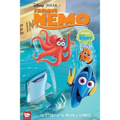 Disney/Pixar Finding Nemo and Finding Dory: The Story of the Movies in Comics - by  Alessandro Ferrari & Charles Bazaldua (Hardcover)