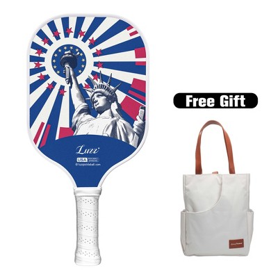 Luzz T700 Carbon Fiber Pickleball Paddle with Sandblasted Surface & Honeycomb Core Racket - Includes Free Versatile Tote Bag