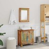 vidaXL Bathroom Vanity Cabinet with Mirror, Wooden Bathroom Furniture Set, Bathroom Sink Cabinet with Mirror, Reclaimed Solid Wood - 2 of 4