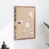 Merrick Lane Linen Display Board with Wooden Frame and Push Pins - 4 of 4
