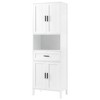 NicBex Tall Bathroom Storage Cabinet,70.9" High Floor Cabinets with 2 Cabinets and Drawer,Bathroom Storage Cabinet for Bathroom - 4 of 4