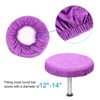 Unique Bargains Round Washable Elastic Bar Stool Cover for Dia 12"-14" Chairs 3 Pcs - 3 of 4