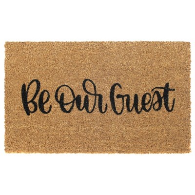 Tufted Be Our Guest Doormat Black - Raj