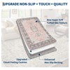 Area Rugs Washable Non-Slip Floral Vintage Print Pattern Carpet for Living Room - 4 of 4