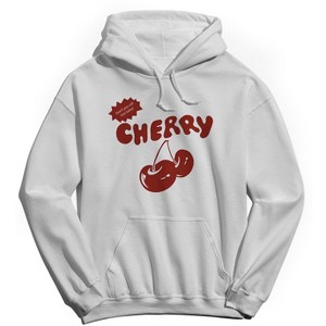 Rerun Island Men's Cherry Dont You Call Long Sleeve Graphic Cotton Sweatshirt Hoodie - 1 of 4