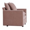 Chenille Fabric Deep Single Seat Sofa Chair with Double-Layer Cushions - 4 of 4