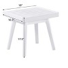 NicBex Farmhouse Bench,Ottoman with Solid Wood Frame for Living Room,Entryway,White - 3 of 4