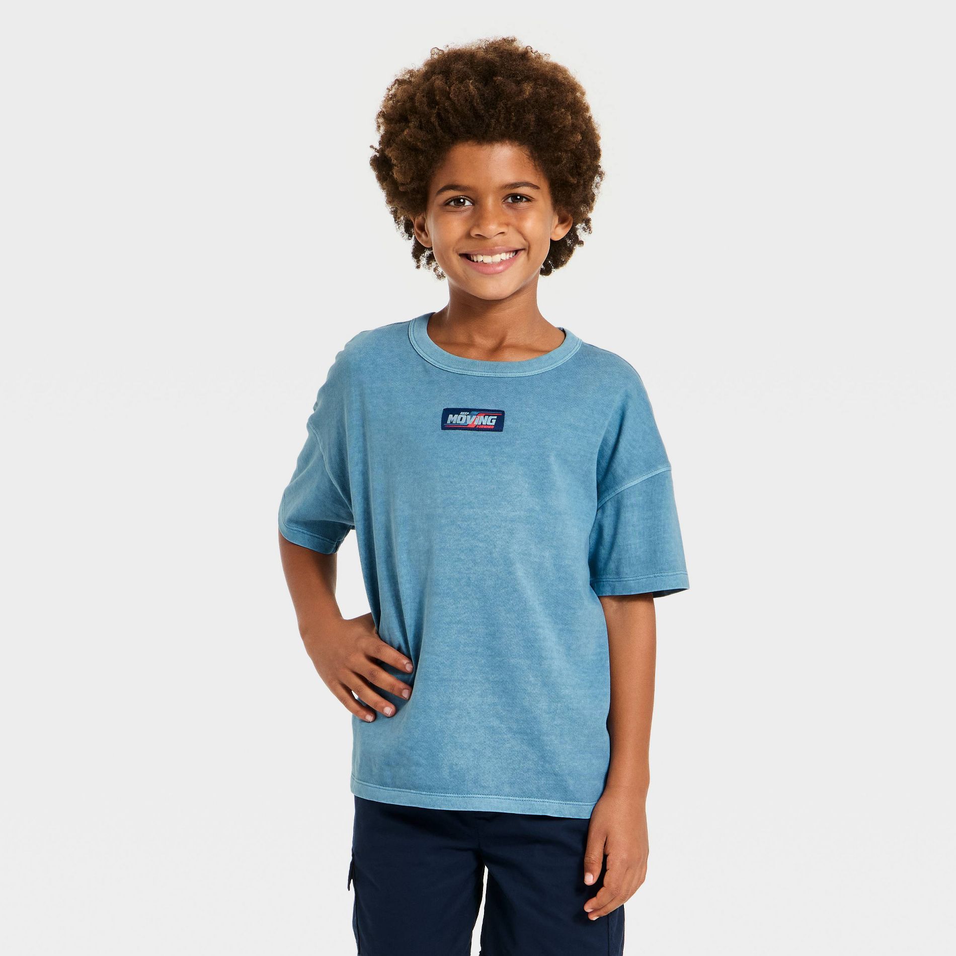 Boys' Short Sleeve 'Monaco Racing' Graphic T-Shirt - Cat & Jack™ Blue