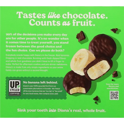 Diana's Bananas Frozen Dark Chocolate Real Banana Bites - 8oz