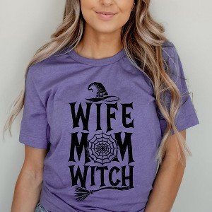 Simply Sage Market Women's Wife. Mom. Witch Short Sleeve Graphic Tee - 1 of 4