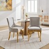 Chenille Dining Chairs Set of 2,Classic Upholstered Dining Room Chairs with Plated Legs,Foam Filled Accent Chairs for Modern Home-Cuddlewood - 2 of 4