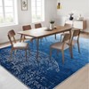 Large Area Rug 9x12 Machine Washable Rug Ombre Rug Distressed Abstract Rug with Non Slip Backing, Modern Medallion Rug, Stain Resistant Low Pile Rug - 3 of 4
