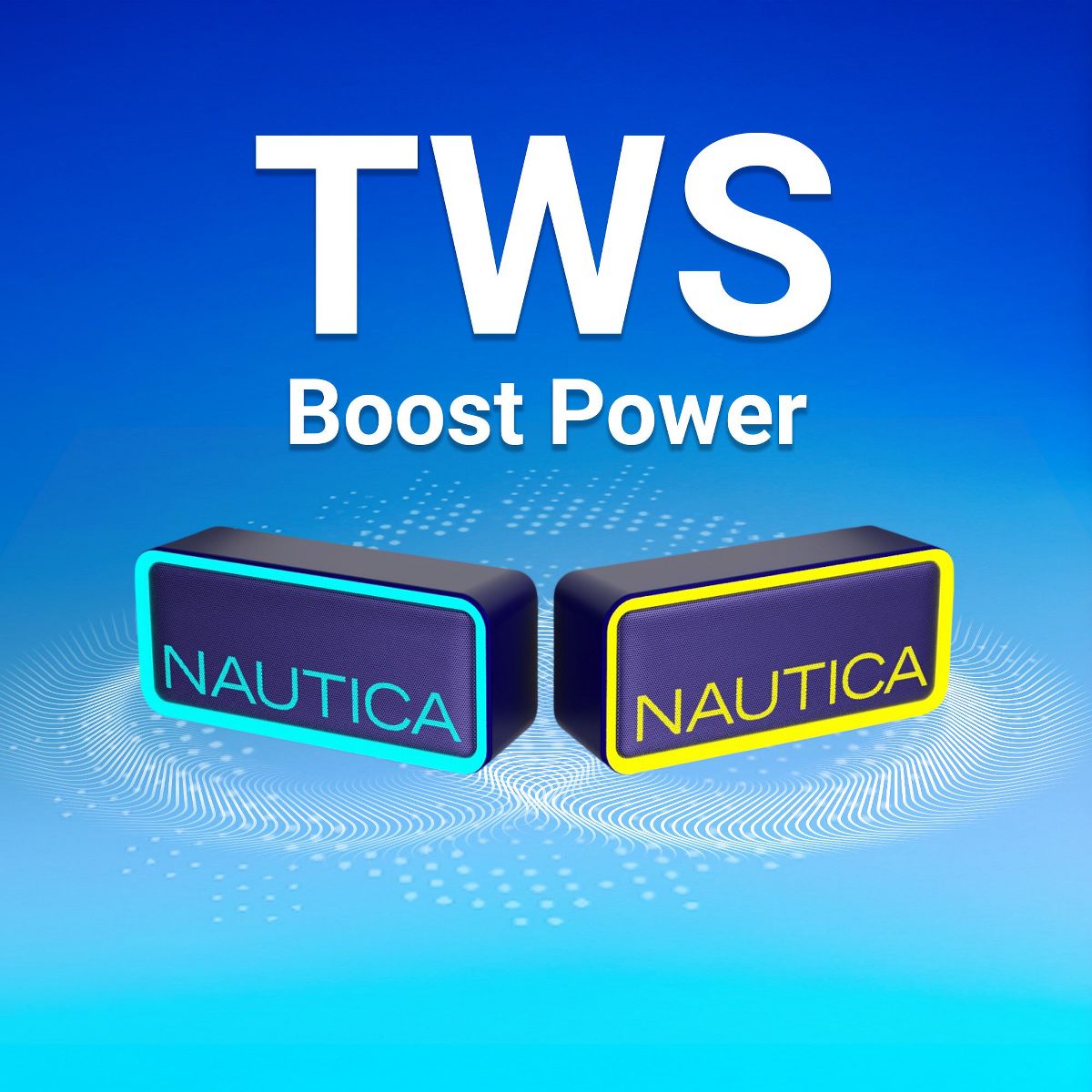 Nautica Urban SP100 True Wireless Outdoor Speaker, Portable IPX5 Waterproof Bluetooth Speaker, Perfect for Camping, Beach, Backyard & Travel - thumbnail 4