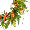 Northlight Carrot and Berry Foliage Easter Floral Spring Wreath Orange and Yellow - 22" - 3 of 4