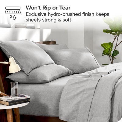 Heather Pewter Queen Down Alternative Microfiber Bed in a Bag Set