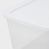 90qt Clear Storage Box White - Brightroom™ - 3 of 3