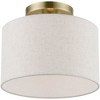Livex Lighting Blossom 1 - Light Semi-Flush Mount in  Antique Brass - 3 of 3