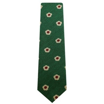 Men's Floral Slim 2.5 Inch Wide And 58 Inch Long Woven Neckties