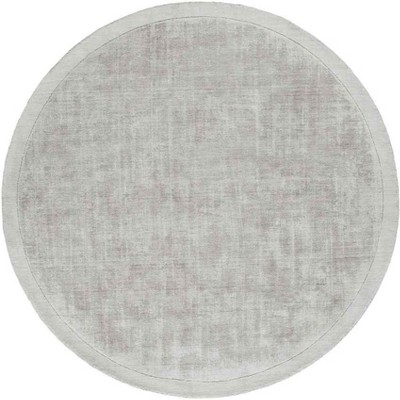 Mark & Day Les Lilas 5'9" Round Loomed Indoor Area Rugs Light Gray: Handwoven Marble Pattern, Stain-Resistant, Modern Decor