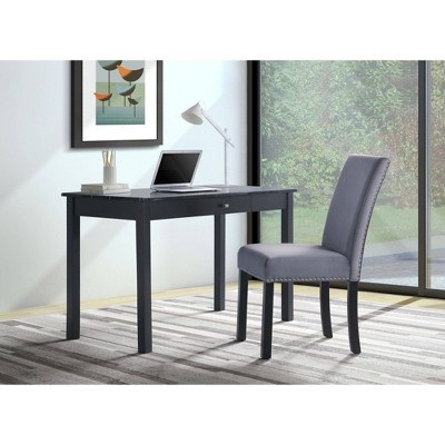 Zaid Desk with Chair Black - Picket House Furnishings