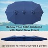 Yescom 14 Ft Replacement Canopy for 12 Rib Double Sided Patio Umbrella Market Table Top Outdoor Backyard Pool Restaurant blue - 4 of 4