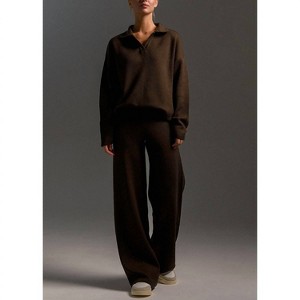 Women's Long Sleeve Knit Sweater and Pants Set - MapCie - 1 of 2