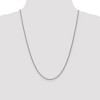 Black Bow Jewelry 2.1mm 14k White Gold Solid Wheat Chain Necklace - 2 of 4