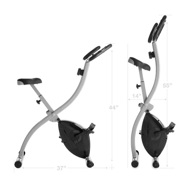 Node Fitness Indoor Cycling Bike - Folding, Upright Stationary Exercise Cycle with Magnetic Resistance, 5 of 8