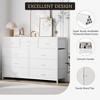 45" Wide TV Stand Dressers with 10 Drawers Fabric Dressers for Bedroom, Modern Chest of Drawers, Lightweight Large Storage Organizer - 4 of 4