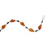 Simona Sterling Silver, Alternating Irregular Shaped Green & Amber Bracelet - Brown - 7+1.5 Inch - 2 of 3