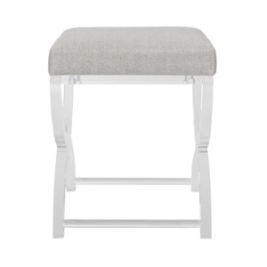 Delfina Vanity Stool - SFV2524 - Clear - Safavieh Couture - 1 of 4