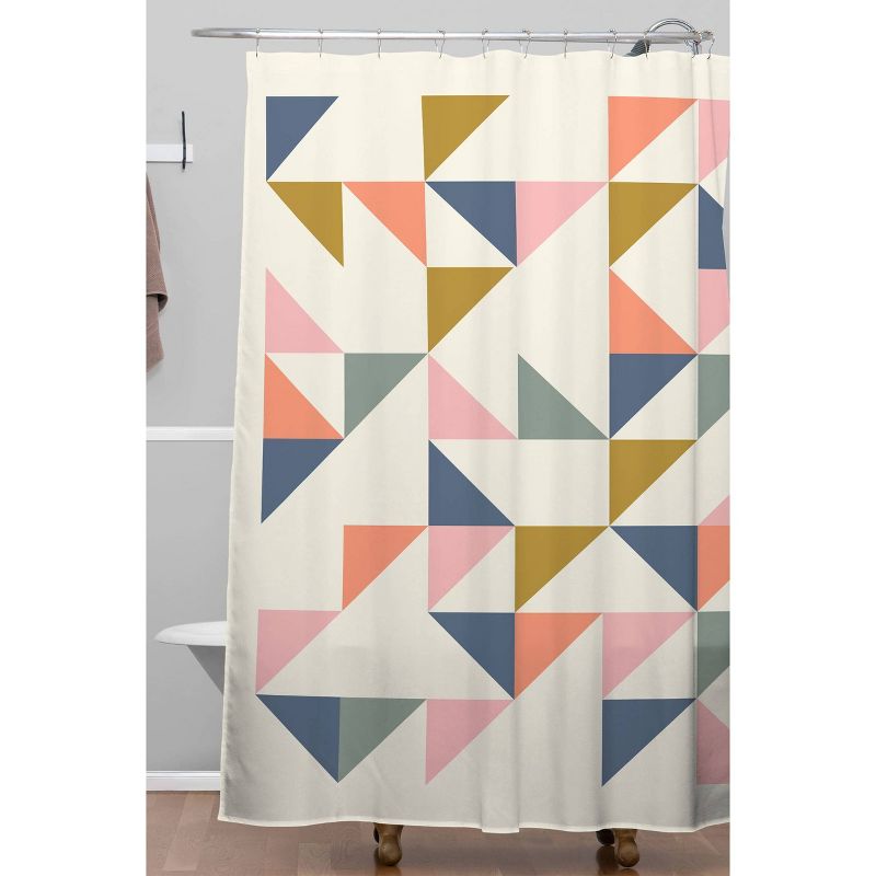 June Journal Floating Triangles Shower Curtain - Deny Designs, 3 of 6