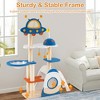 Tangkula Space Theme Cat Tree w/ Sisal Covered Scratching Posts UFO-shaped Top Perch - 4 of 4