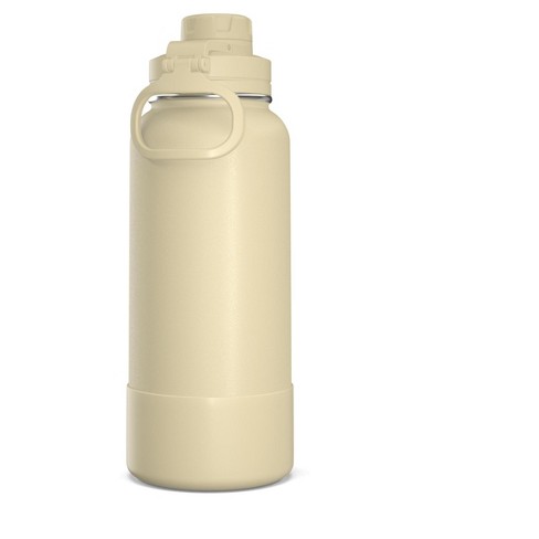 HYDRAPEAK Artisan 32oz CREAM LEOPARD Insulated Straw Lid Water Bottle  Hot/Cold