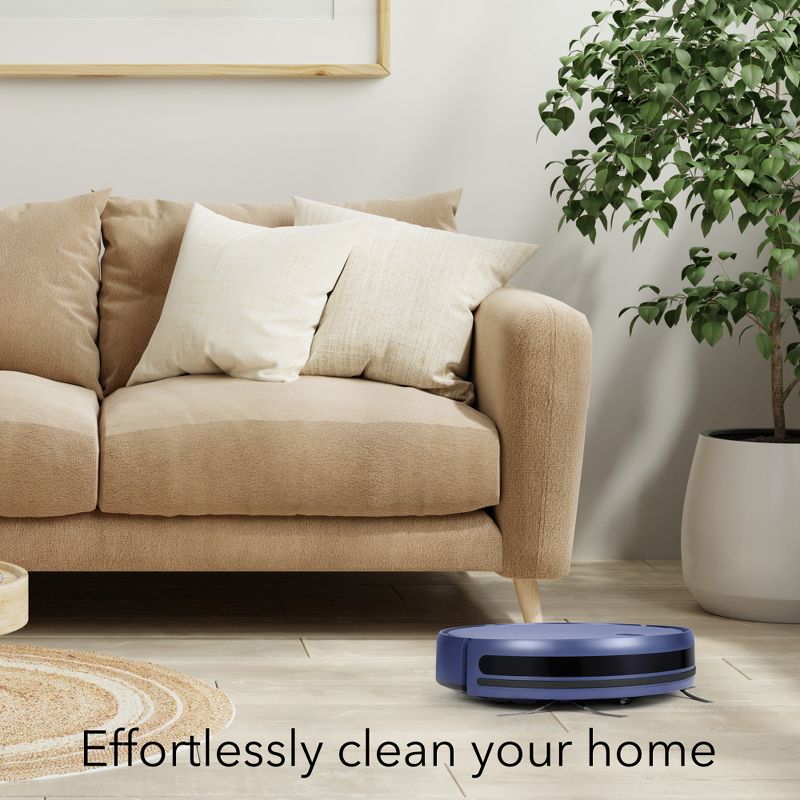 HOM Smart Robot Vacuum Cleaner & Mop - WiFi & App Control, Multiple Cleaning Modes, Self-Charging (Blue), 2 of 11