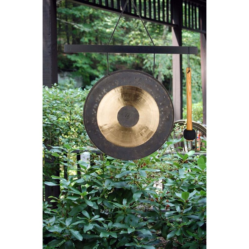 Woodstock Wind Chimes Signature Collection, Woodstock Hanging Chau Gong, Medium 30" Wind Gong HCGONGM, 3 of 9