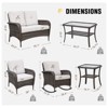EAGLE PEAK Wicker Outdoor Patio Furniture Set - 3 of 4