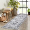 coucheta Entryway Runner Rug 2x6 Ultra-Soft Washable Rug Runner Vintage Medallion Hallway Carpet Indoor, Non Slip for Kitchen, Low Pile Non-Shedding - 2 of 4