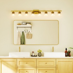 Wall-Mounted Mirror Rectangle Bathroom Vanity Mirrors Framed Mirrors Aluminum Framed Bathroom Mirror - 1 of 4