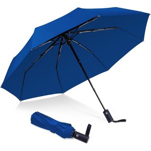 Clotth Travel Essentials Umbrella Windproof, Compact, Lightweight, Automatic Open/Close, Strong And Portable Folding Small Umbrella For Rain - 1 of 4